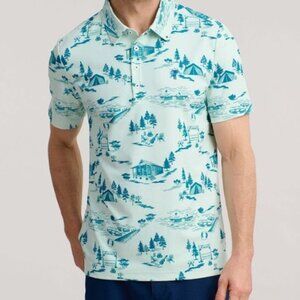 William Murray Golf Camp WMG Men's Polo in Seafoam Green. NWT. Mint Green. UPF